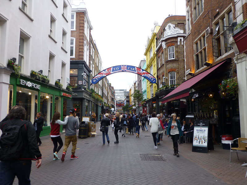 Shoppers in Carnaby Street